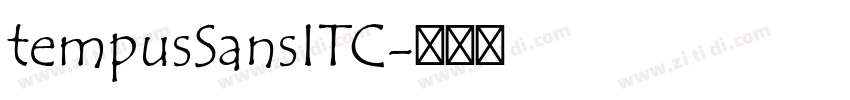 tempusSansITC字体转换