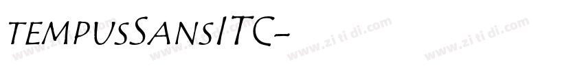 tempusSansITC字体转换