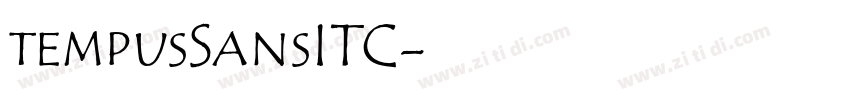 tempusSansITC字体转换