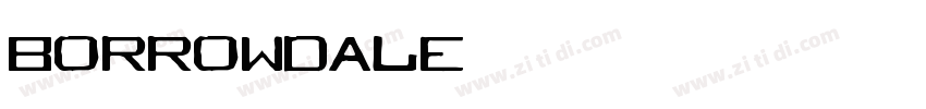 Borrowdale字体转换