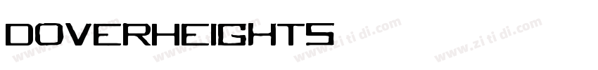 DoverHeights字体转换