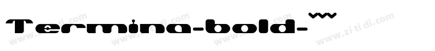 Termina-bold字体转换