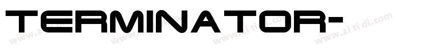 Terminator字体转换