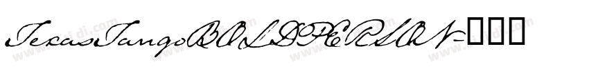 TexasTangoBOLDPERSON字体转换