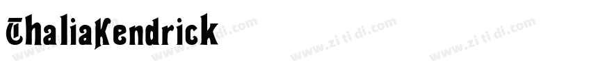 ThaliaKendrick字体转换