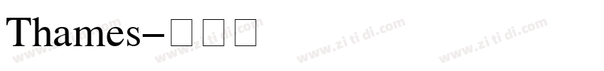 Thames字体转换