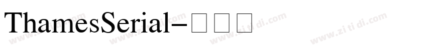 ThamesSerial字体转换
