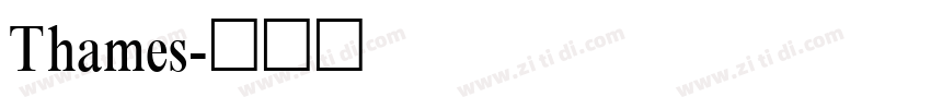 Thames字体转换