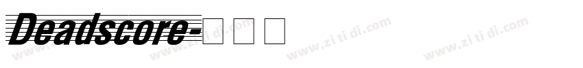 Deadscore字体转换