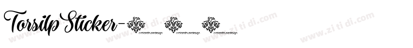 TorsilpSticker字体转换