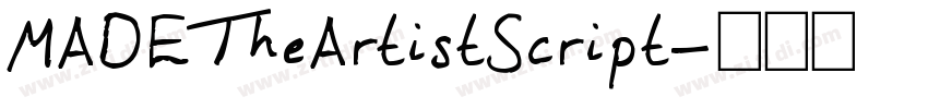 MADETheArtistScript字体转换