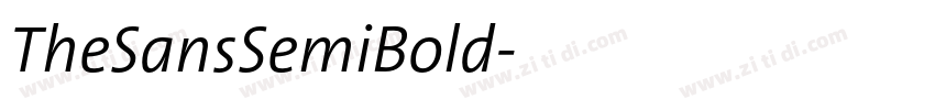 TheSansSemiBold字体转换