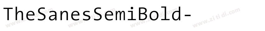 TheSanesSemiBold字体转换