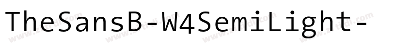TheSansB-W4SemiLight字体转换