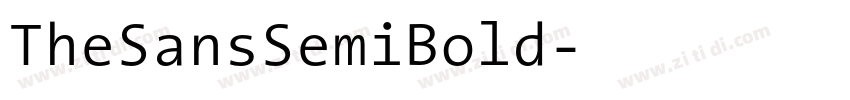 TheSansSemiBold字体转换