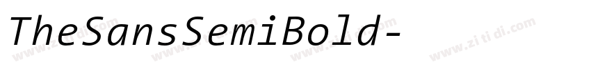 TheSansSemiBold字体转换