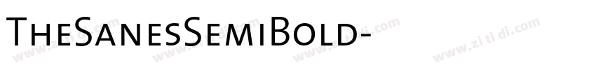 TheSanesSemiBold字体转换