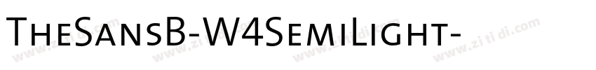TheSansB-W4SemiLight字体转换