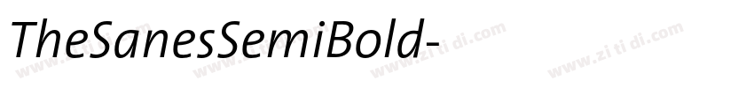 TheSanesSemiBold字体转换