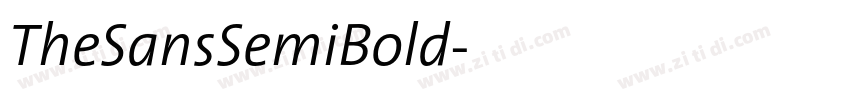 TheSansSemiBold字体转换