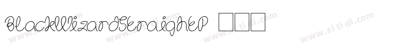 BlackWizardStraightP字体转换