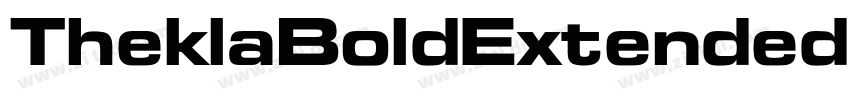 TheklaBoldExtended字体转换