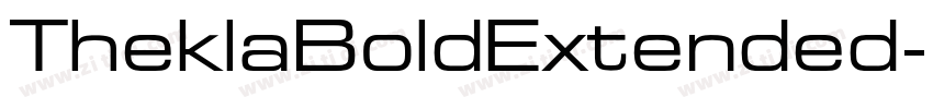 TheklaBoldExtended字体转换