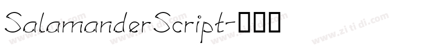 SalamanderScript字体转换