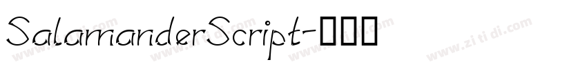 SalamanderScript字体转换