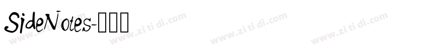 SideNotes字体转换