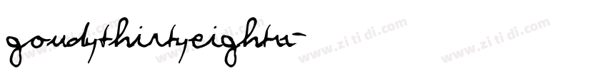 GoudyThirtyEightRR字体转换