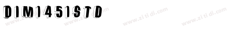 DIM1451std字体转换