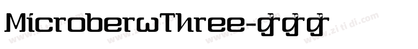 MicroberwThree字体转换