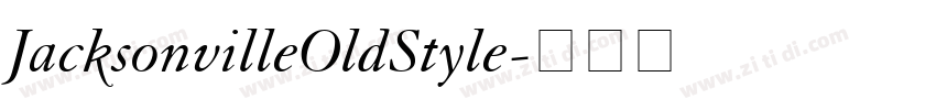 JacksonvilleOldStyle字体转换