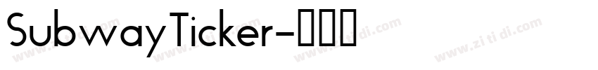 SubwayTicker字体转换