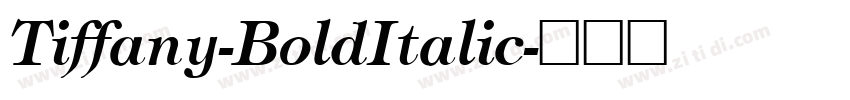 Tiffany-BoldItalic字体转换