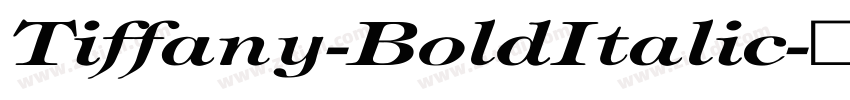 Tiffany-BoldItalic字体转换