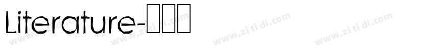 Literature字体转换