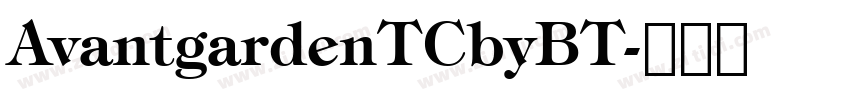 AvantgardenTCbyBT字体转换