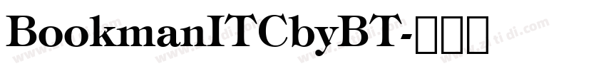 BookmanITCbyBT字体转换