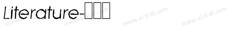 Literature字体转换