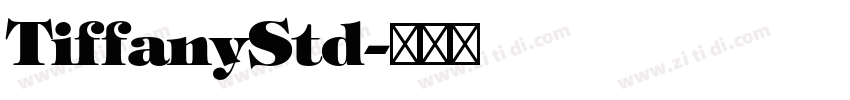 TiffanyStd字体转换