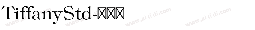 TiffanyStd字体转换