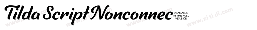 TildaScriptNonconnec字体转换