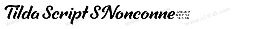 TildaScriptSNonconne字体转换