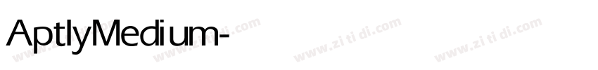 AptlyMedium字体转换