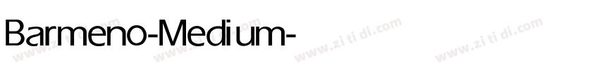 Barmeno-Medium字体转换
