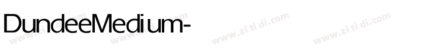 DundeeMedium字体转换