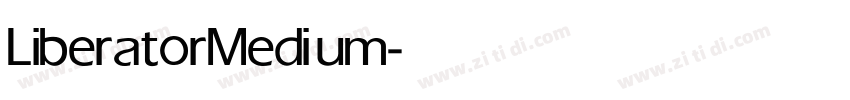 LiberatorMedium字体转换
