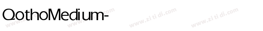 QothoMedium字体转换